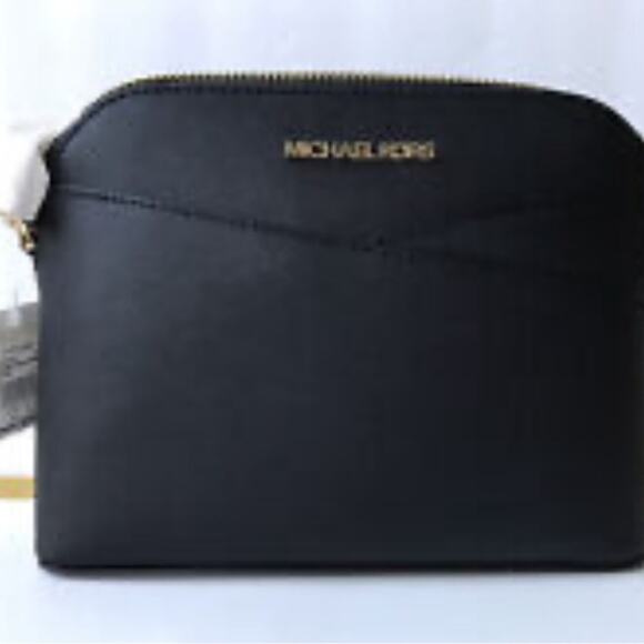 Michael Kors Black Jet Set Travel Medium Dome Crossbody Bag - Picture 4 of 12